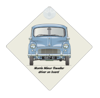 Morris Minor Traveller 1957-61 Car Window Hanging Sign